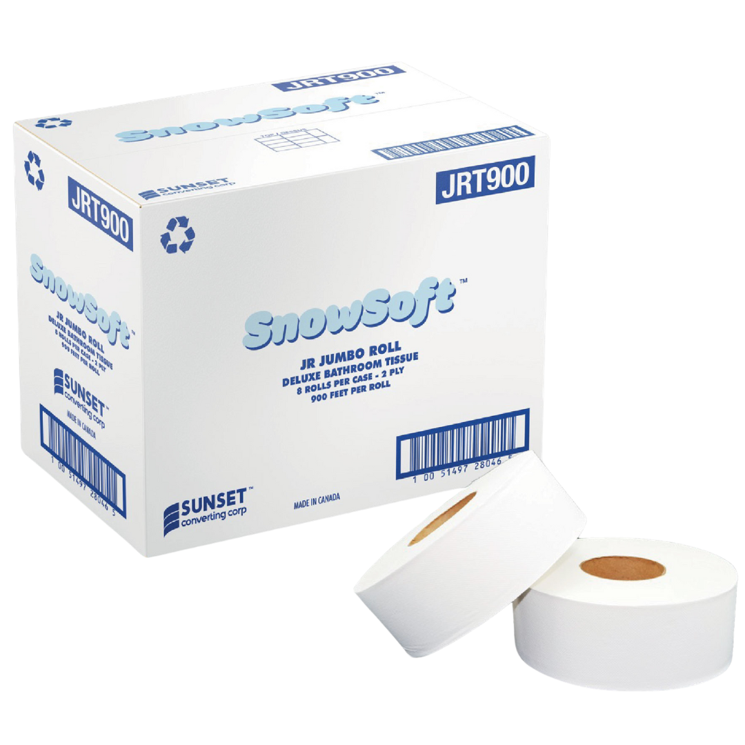 3.29" x 900', 2Ply JRT Bathroom Tissue - 8 Rolls