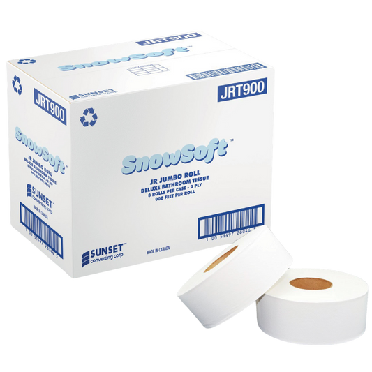3.29" x 900', 2Ply JRT Bathroom Tissue - 8 Rolls