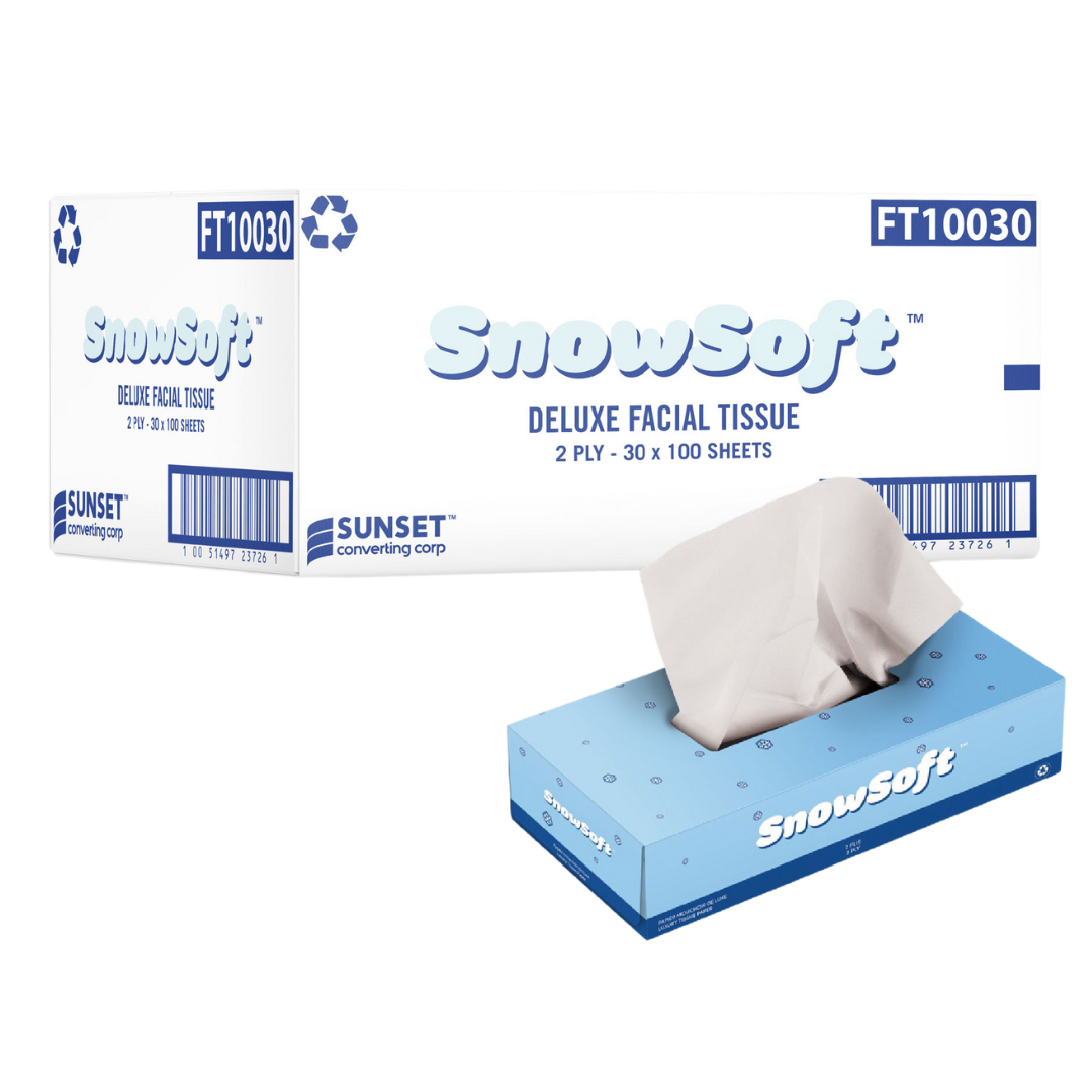 100 sheet 2Ply Facial Tissue - 30 boxes