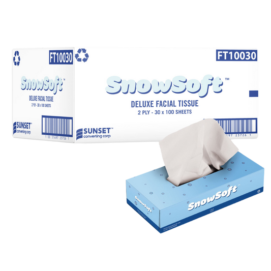 100 sheet 2Ply Facial Tissue - 30 boxes