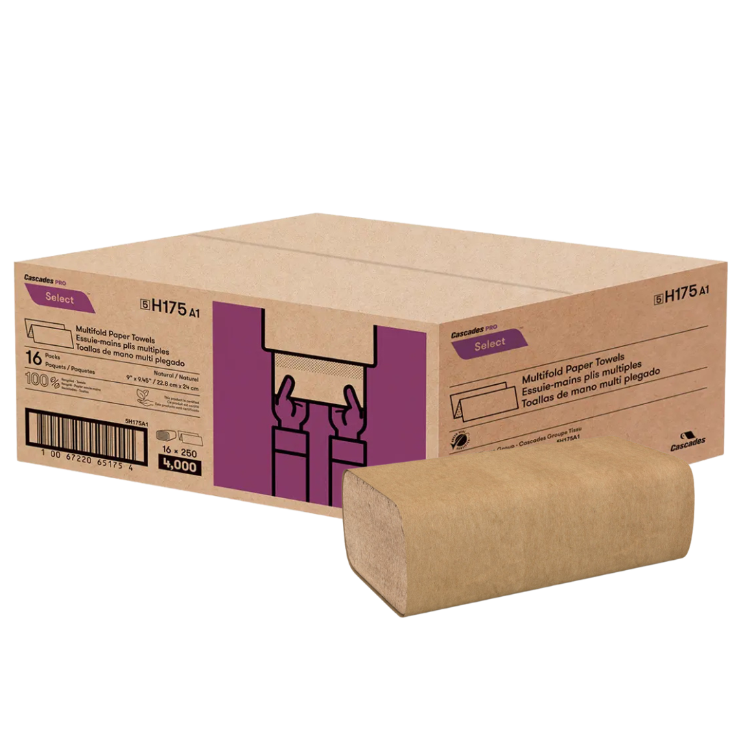 Multifold Kraft Hand Towel Sheets - 250x16/cs