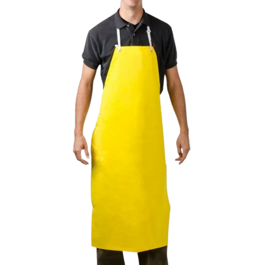 3mil Yellow Neoprene Heavy Duty Aprons - 50 pcs/bag, 5 bag/cs