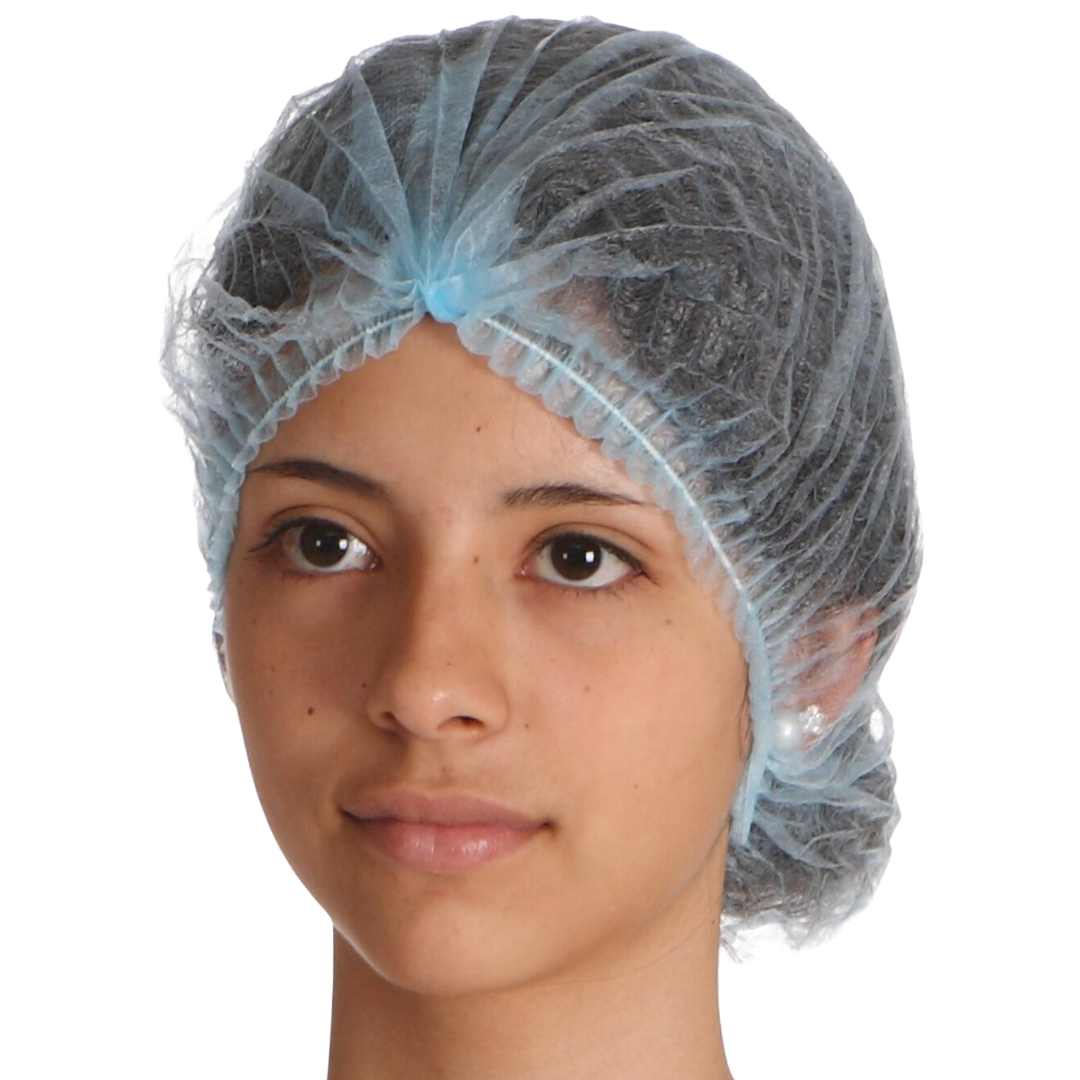 Blue Non Woven Hair Net - 100pcs