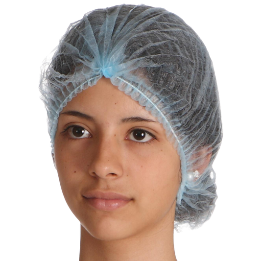 Blue Non Woven Hair Net - 100pcs