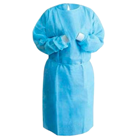 3 Ply Blue Isolation Gown - 5 pcs/bag