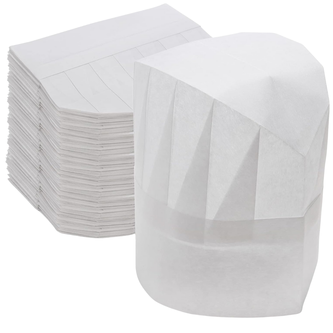 23 cm Non Woven Chefs Hat - 10 x 10 pcs/cs