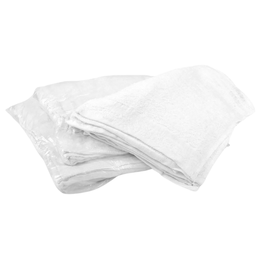 White T Shirt Wipers Rags - 20 lbs/bag