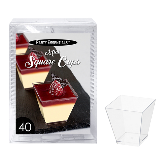 2oz Mini Square Cups - 40pcs/pk