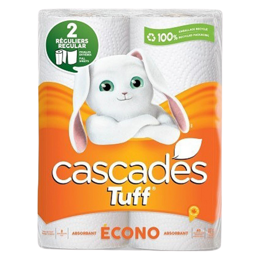CascadesTuff Economy 2ply PaperTowel - 2 Rolls x 24 Packs