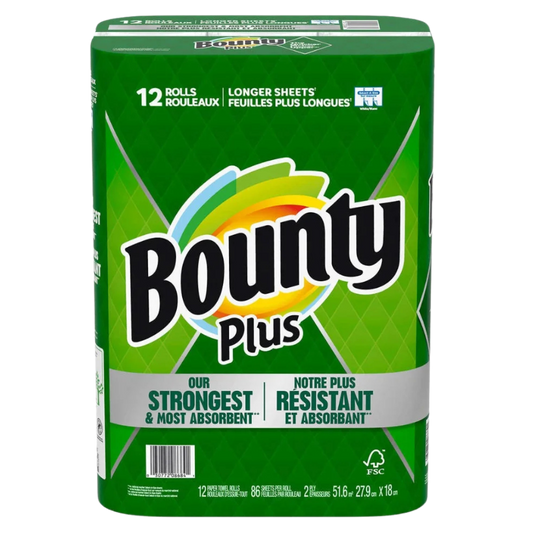 12 x 86 sheets Bounty Plus Paper Towel - 12rolls/bag
