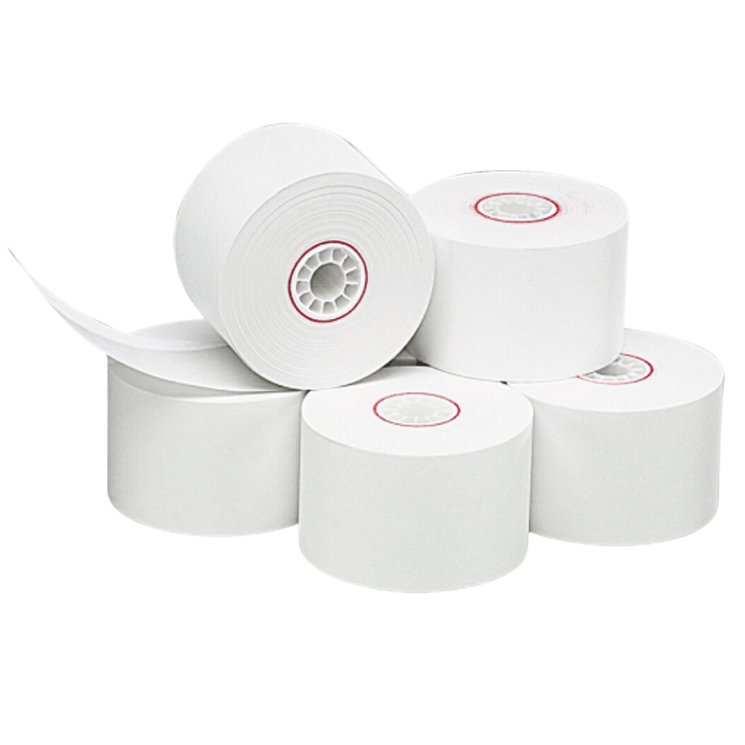 2.25"x2.75" Bond Paper Register Rolls for Adding machine - 50 rolls