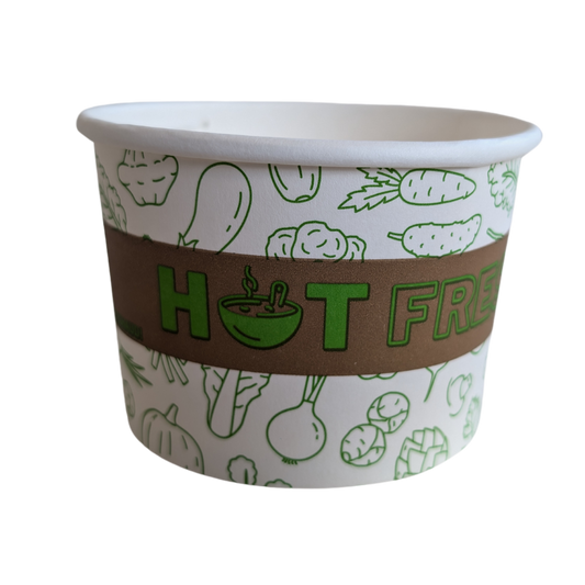 8oz Printed Paper Soup Cup - 1000 pcs