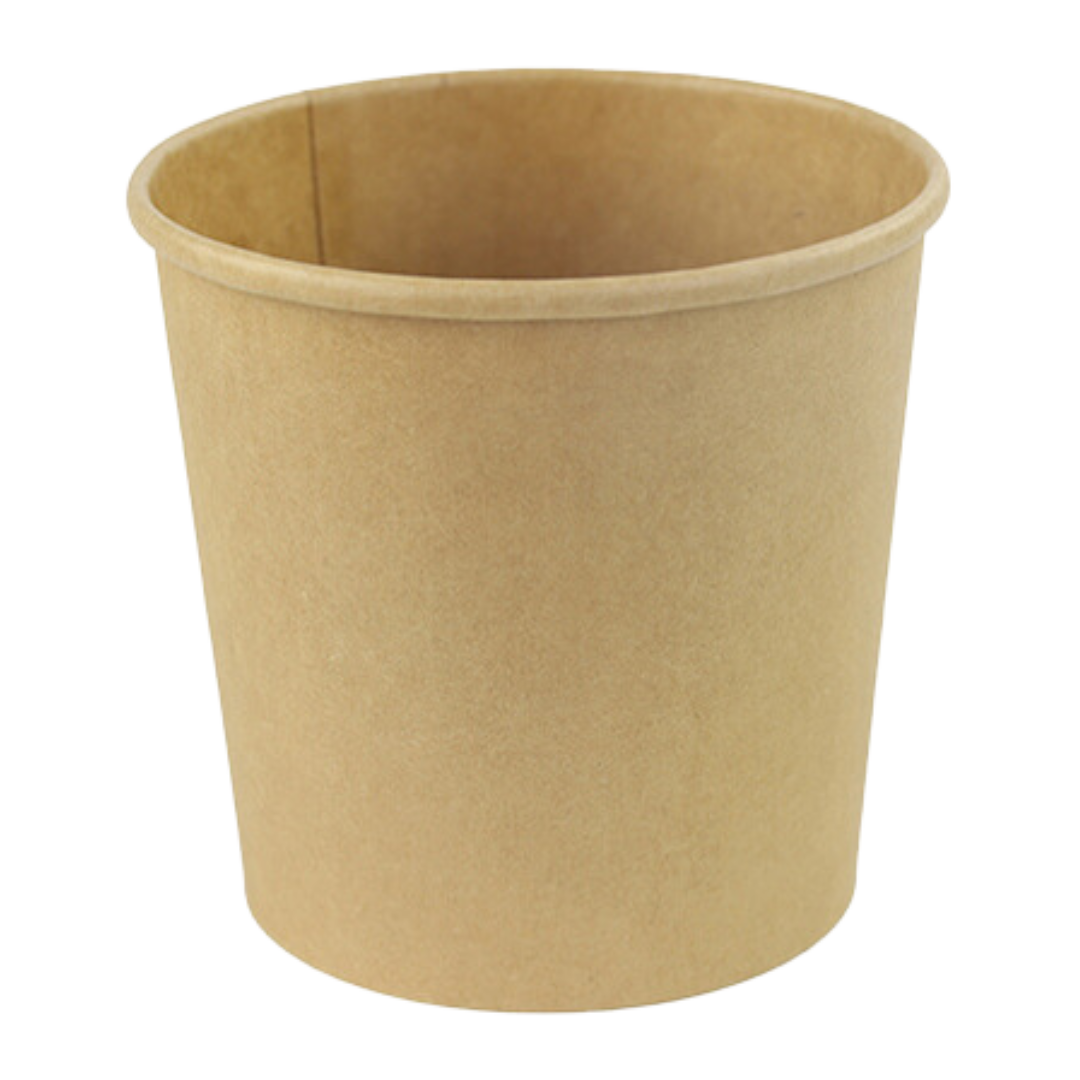 24oz Kraft  Paper Soup Cup - 500 pcs