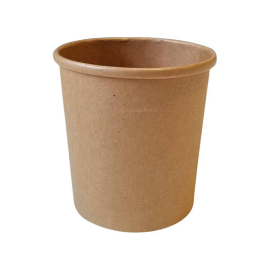 32oz Kraft Paper Soup Container - 500 pcs