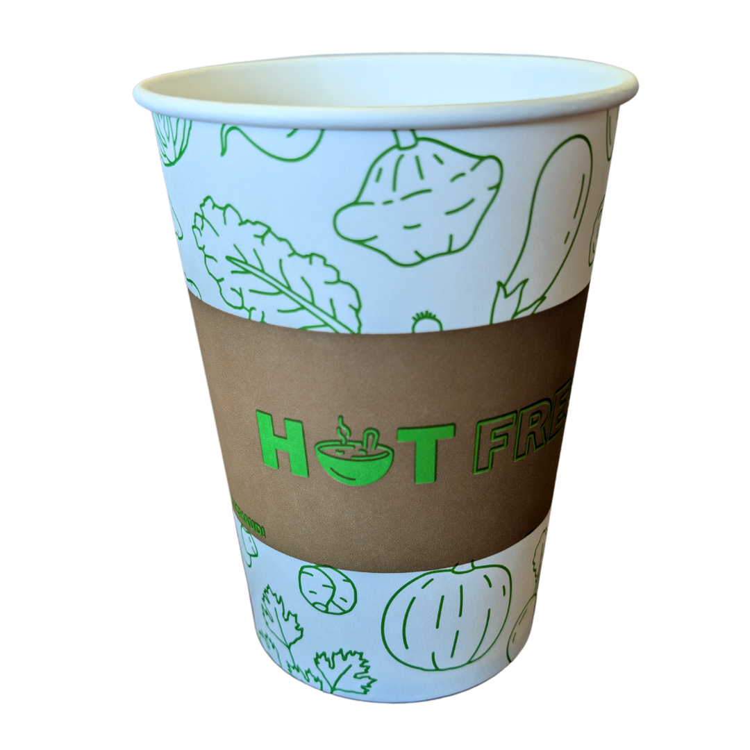 32oz Printed  Paper Soup Cup - 500 pcs
