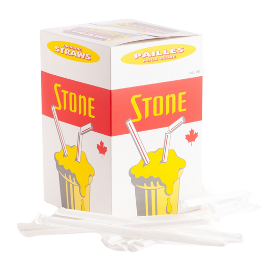 8" Individually Wrapped Flex Milkshake Straw - 6x400