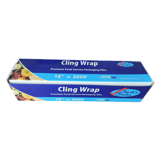 18" x 2000' Food Wrap Film with Cutter - 1 Roll