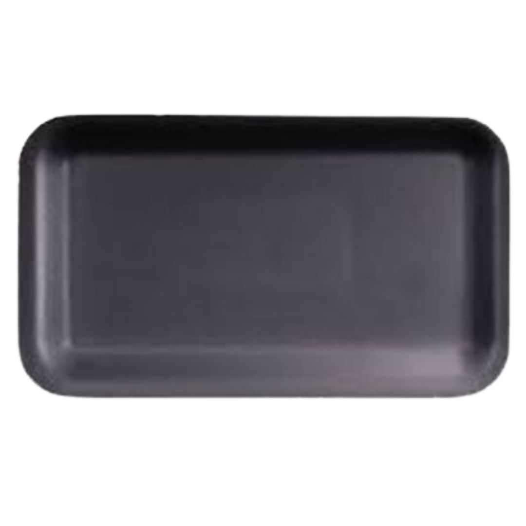 10K (5.4" x 10.4" x 2") Black Foam Tray - 250pcs
