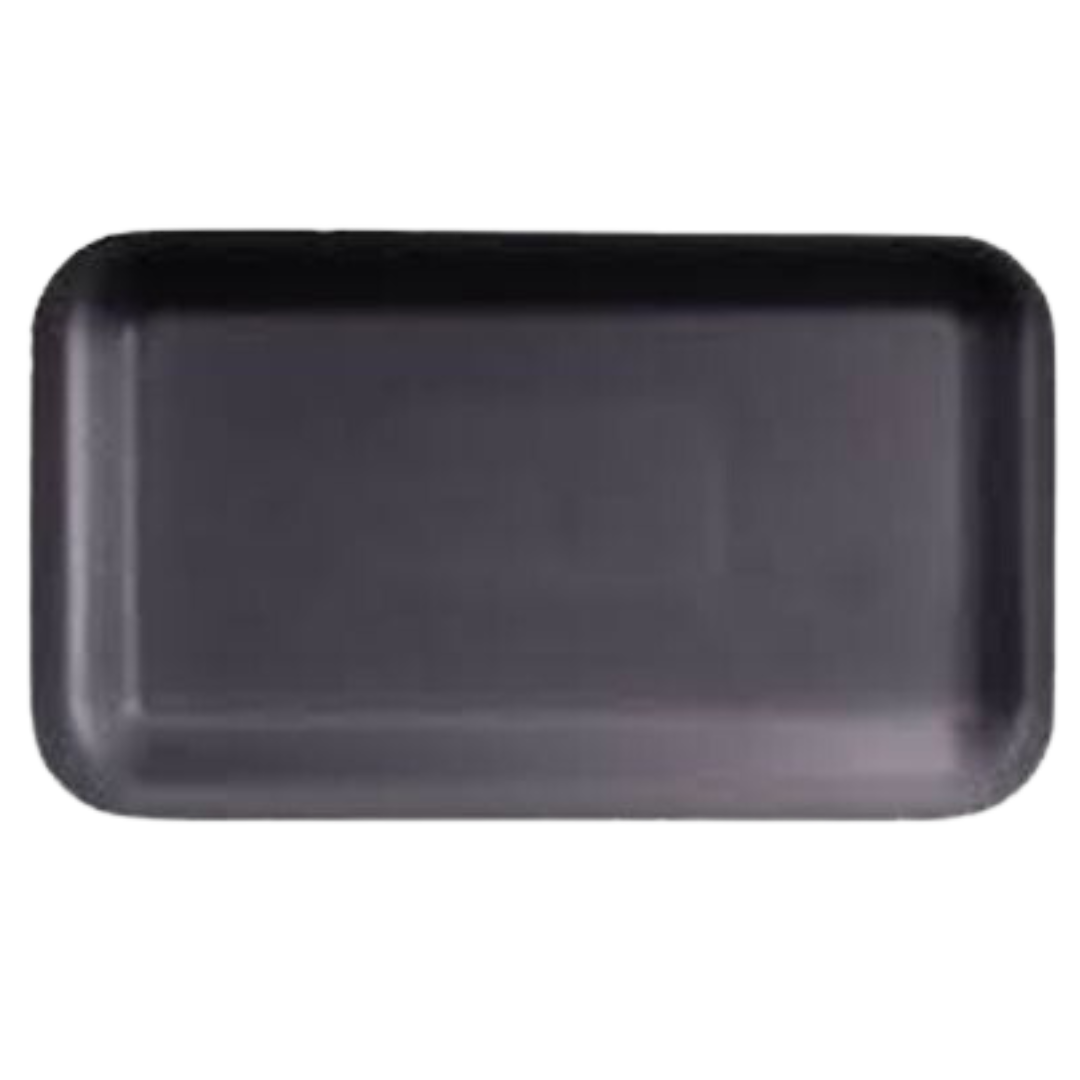 10S (10.7" X 5.8" X 0.6") Black Foam Tray - 500pcs