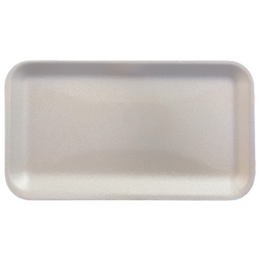 10S (10.7" X 5.8" X 0.6") White Foam Trays - 500 pcs