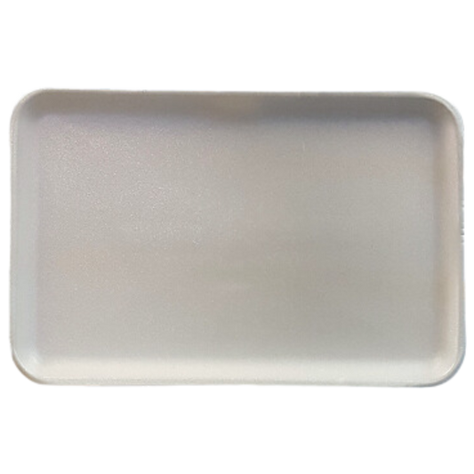 16S (11.75" x 7.5" x 0.75") White Foam Trays - 250 pcs