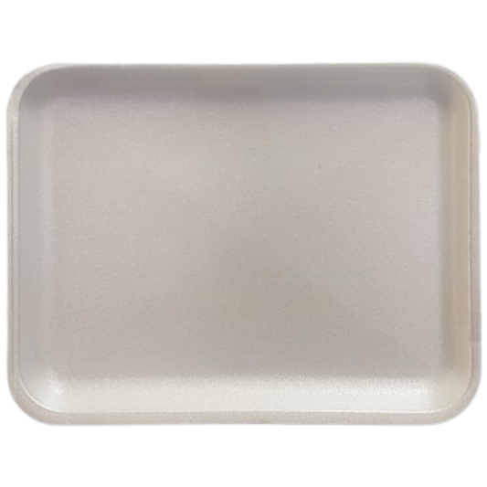 25D(8.6" x 13.9"x 1.5") White Foam Trays - 100 pcs