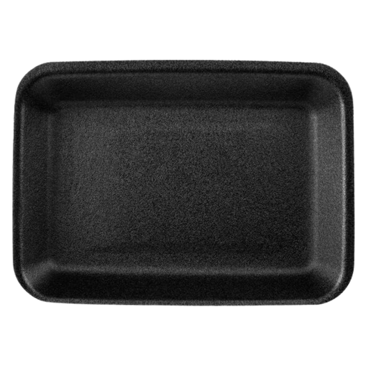 #2 Black Foam Tray (5.8" x 8.3" x 1.0") - 500 pcs