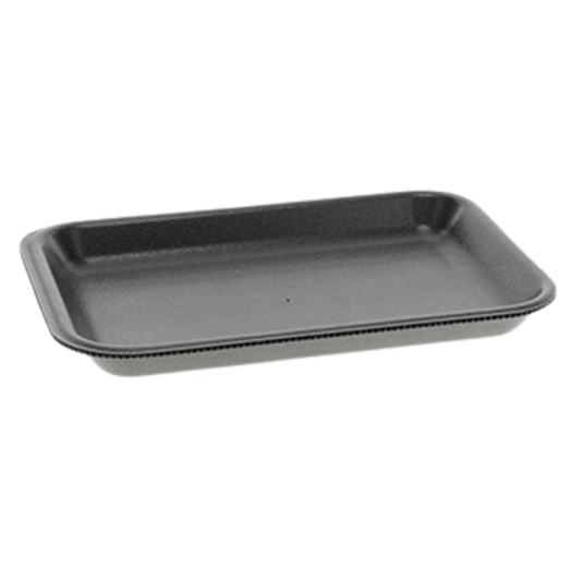 2 Black Foam Tray (8.2" x 5.7" x 0.91") - 500pcs