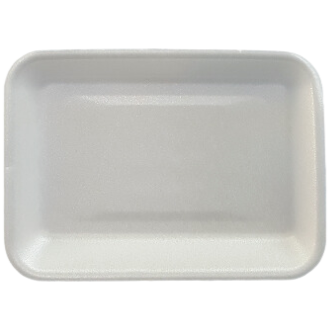 #2 (5.8" x 8.3" x 1.0") White Foam Trays - 500 pcs