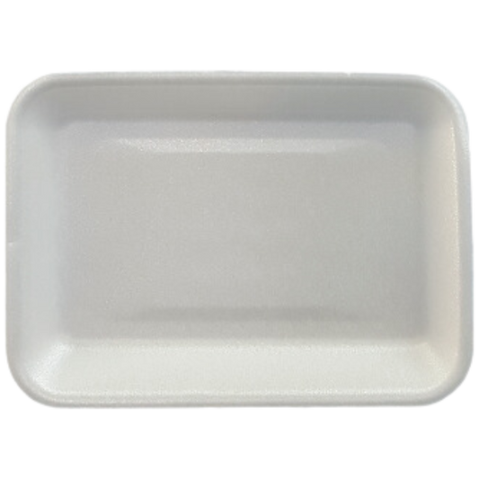 #2 (5.8" x 8.3" x 1.0") White Foam Trays - 500 pcs