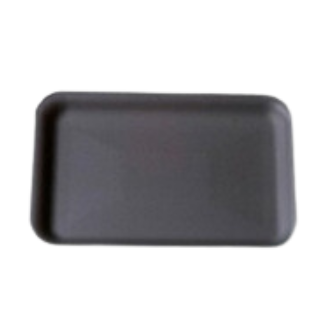 2P (8 X 5.75 X 1.2") Black Foam Tray - 400 pcs