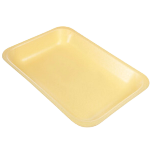 2PP (5.3" x 8.3" x 1") Yellow Foam Tray - 400pcs