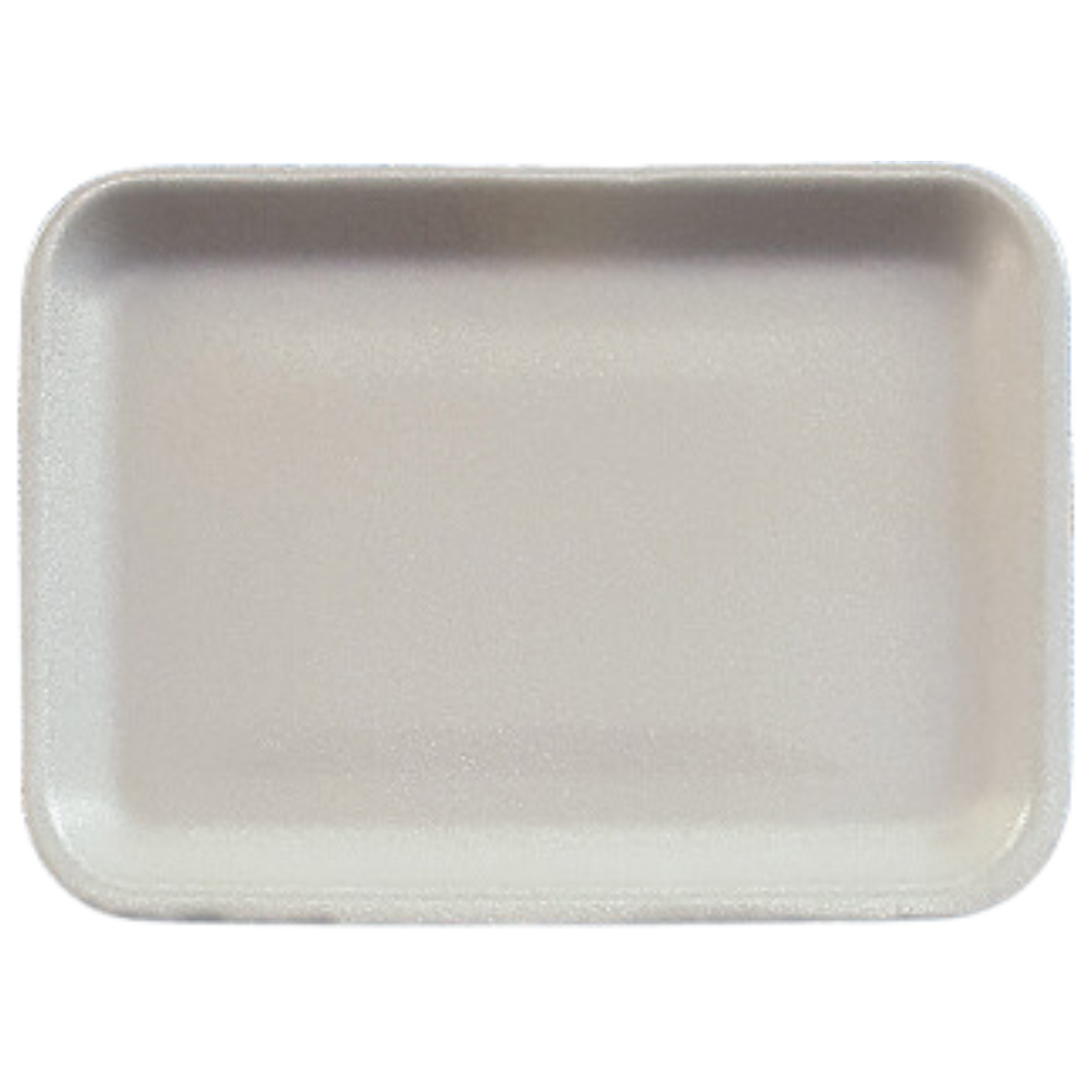 2S (8.3' X 5.8' X 0.5') White Foam Trays - 500 pcs