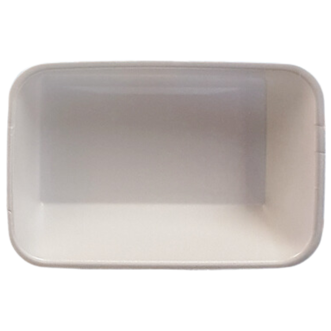 42P (8.3" x 5.6" x 1.7") White Foam Trays - 400 pcs
