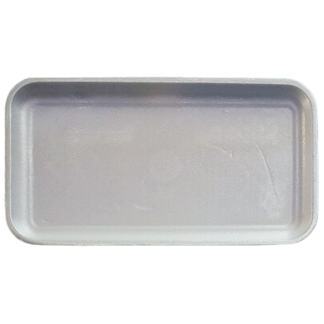 35/5S (5.4" x 10.6"x 0.8") White Foam Trays - 500 pcs