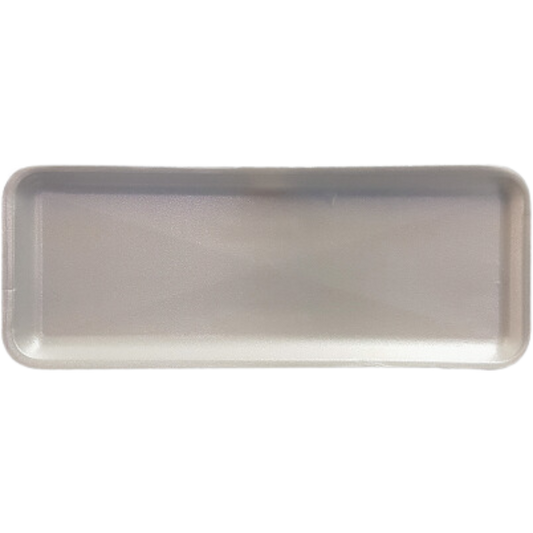 7H (14.8" X 5.8" X 0.6") White Foam Trays - 250 pcs