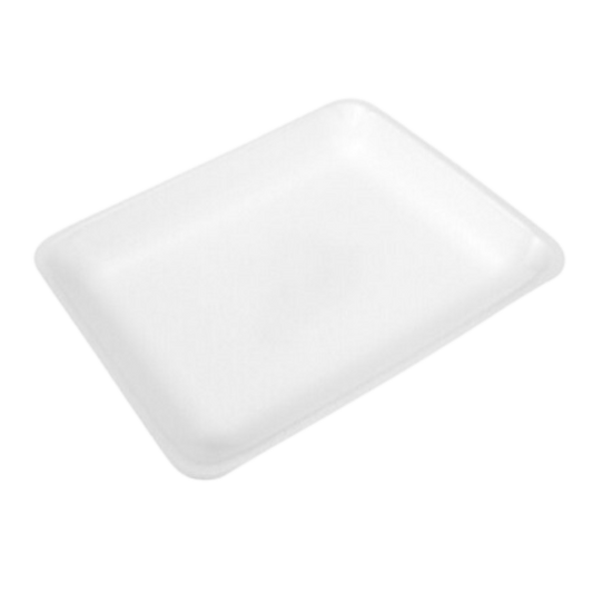 8P (8" x 10.5" x 1.1 ") White Foam Trays - 200 pcs