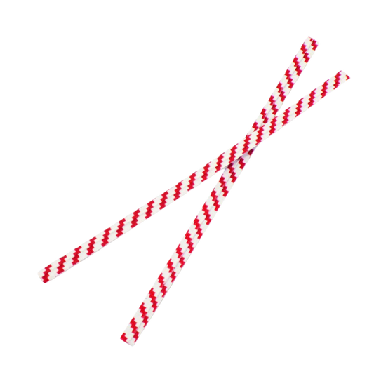 4" Red/White Strip Twist Ties - 2000pcs