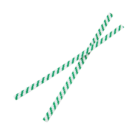 7" Red/White Strip Twist Ties - 2000pcs