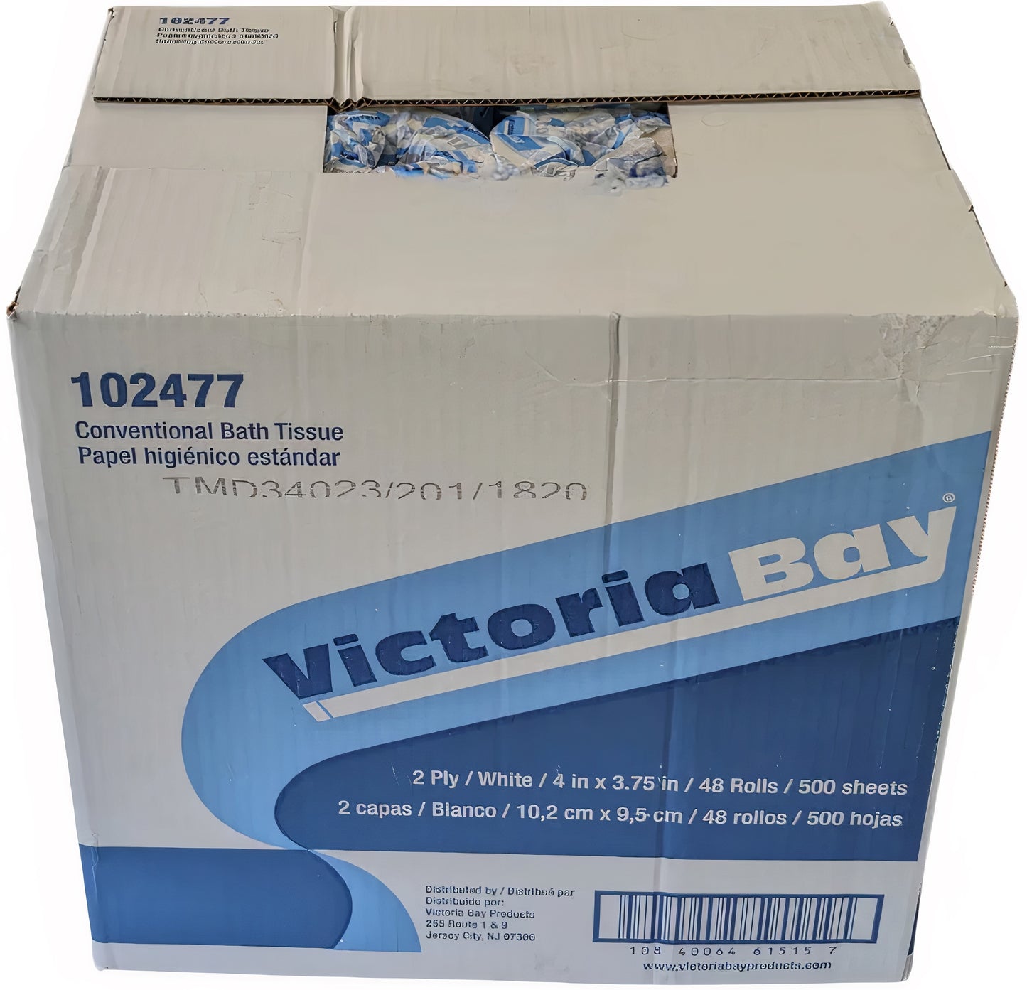 Victoria Bay 2 - Ply Bath Tissue – 500 Sheets Per Roll, 48 - Pack | Soft & Strong Toilet Paper