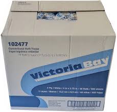 Victoria Bay 2 - Ply Bath Tissue – 500 Sheets Per Roll, 48 - Pack | So – Stratosphere Distribution Stratosphere Distribution