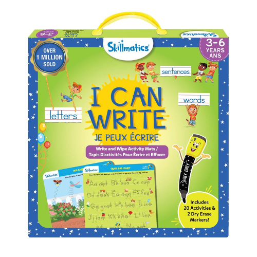 WRITE & WIPE - I CAN WRITE - BILINGUAL (Case of 6)