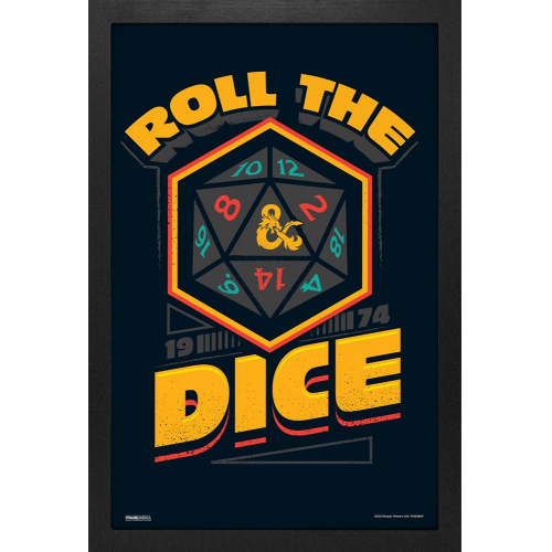 DUNGEONS and DRAGONS - ROLL THE DICE - 11" x 17" GEL PRINT (Case of 6)