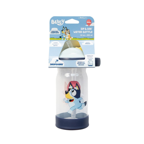 FIRST YEARS - BLUEY - SIP & SEE WATER BOTTLE 1pk (Case of 2)