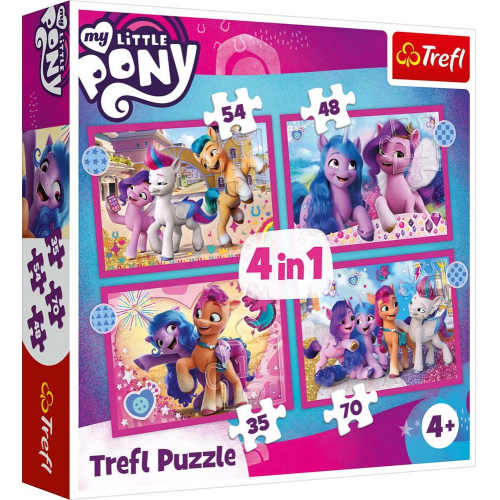 PUZZLE - MY LITTLE PONY 4in1 54/48/35/70 pcs (Case of 8)