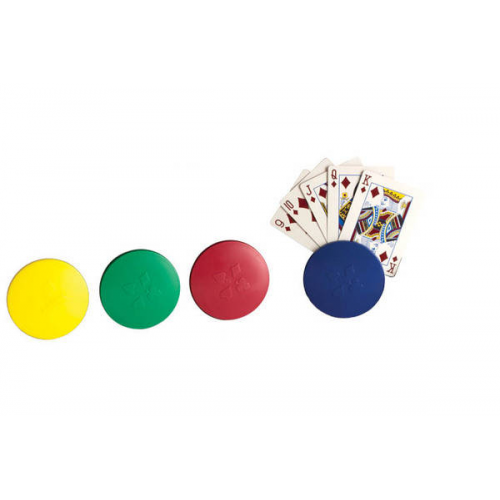 4PC ROUND CARD HOLDER WITH BLACK CASE (Case of 96)