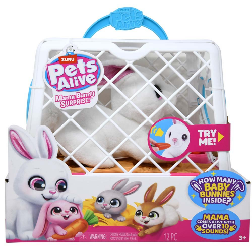ZURU - PETS ALIVE - MAMA & BABY SURPRISE - S1 - MAMA BUNNY (Case of 6)