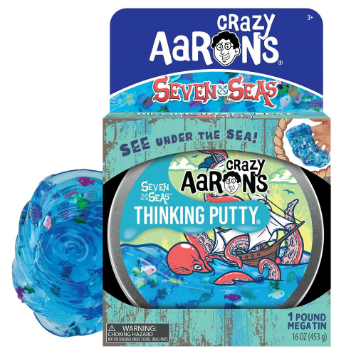 6.5" MEGA TIN  - THINKING PUTTY - SEVEN SEAS (Case of 2)
