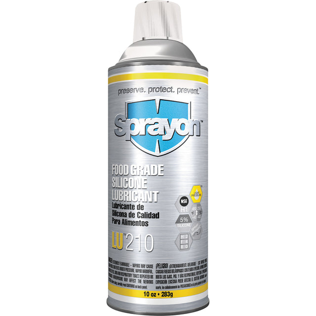 LU210 Food Grade Silicone Lubricant, Aerosol Can