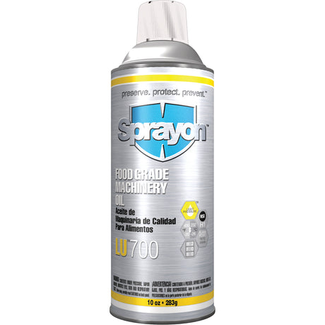 LU700 Food Grade Machinery Oil, 10 oz., Aerosol Can